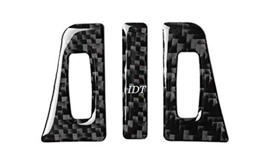 Mini Wiping Lexus NX Carbon Fiber Air Conditioning Cover Panel Bezel Garnish Front Center Ring Protector Molding Interior Panel 3PCS Air Parts Dress