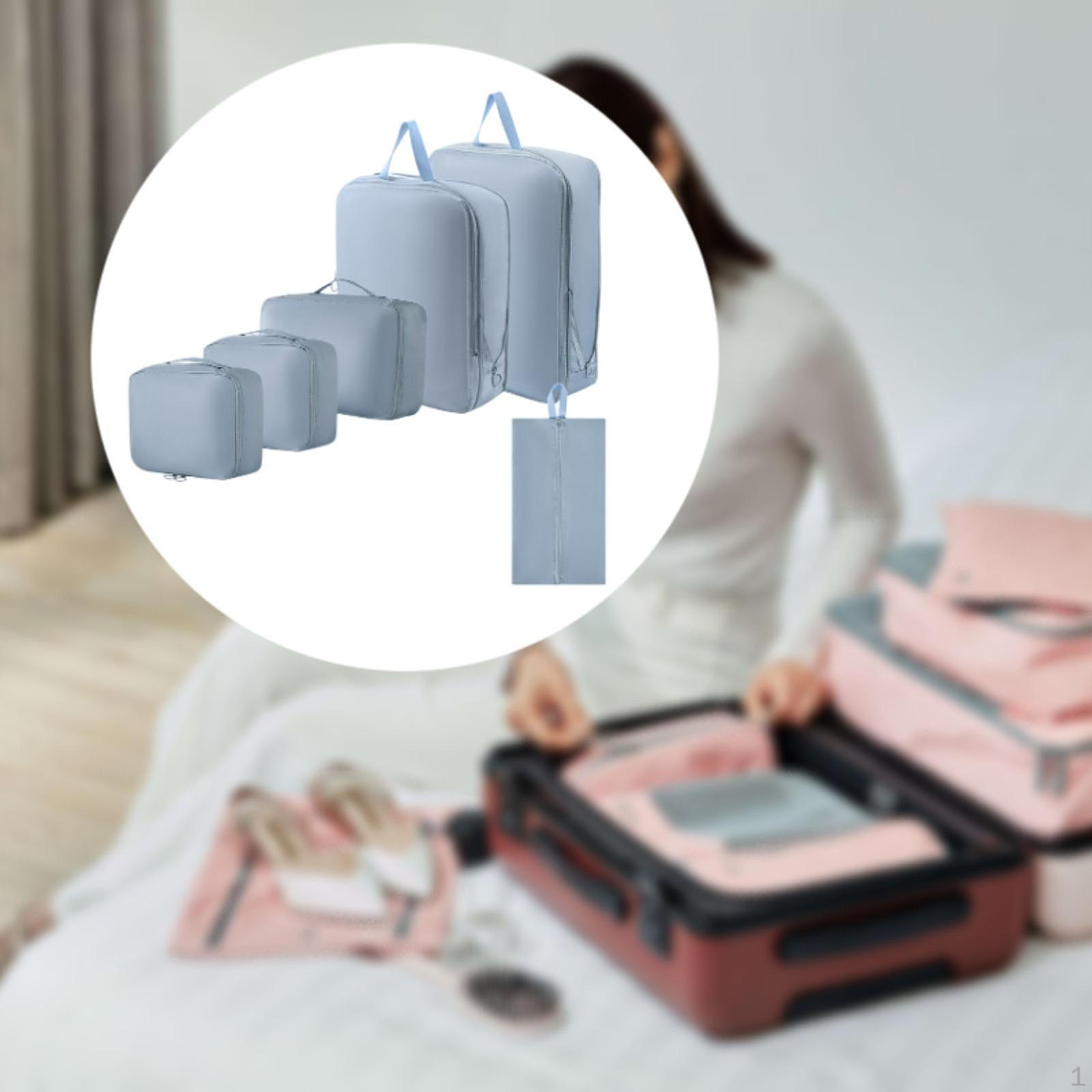 

6 предметов Дорожная сумка Органайзер для туалетных принадлежностей и косметики Упаковка для синий