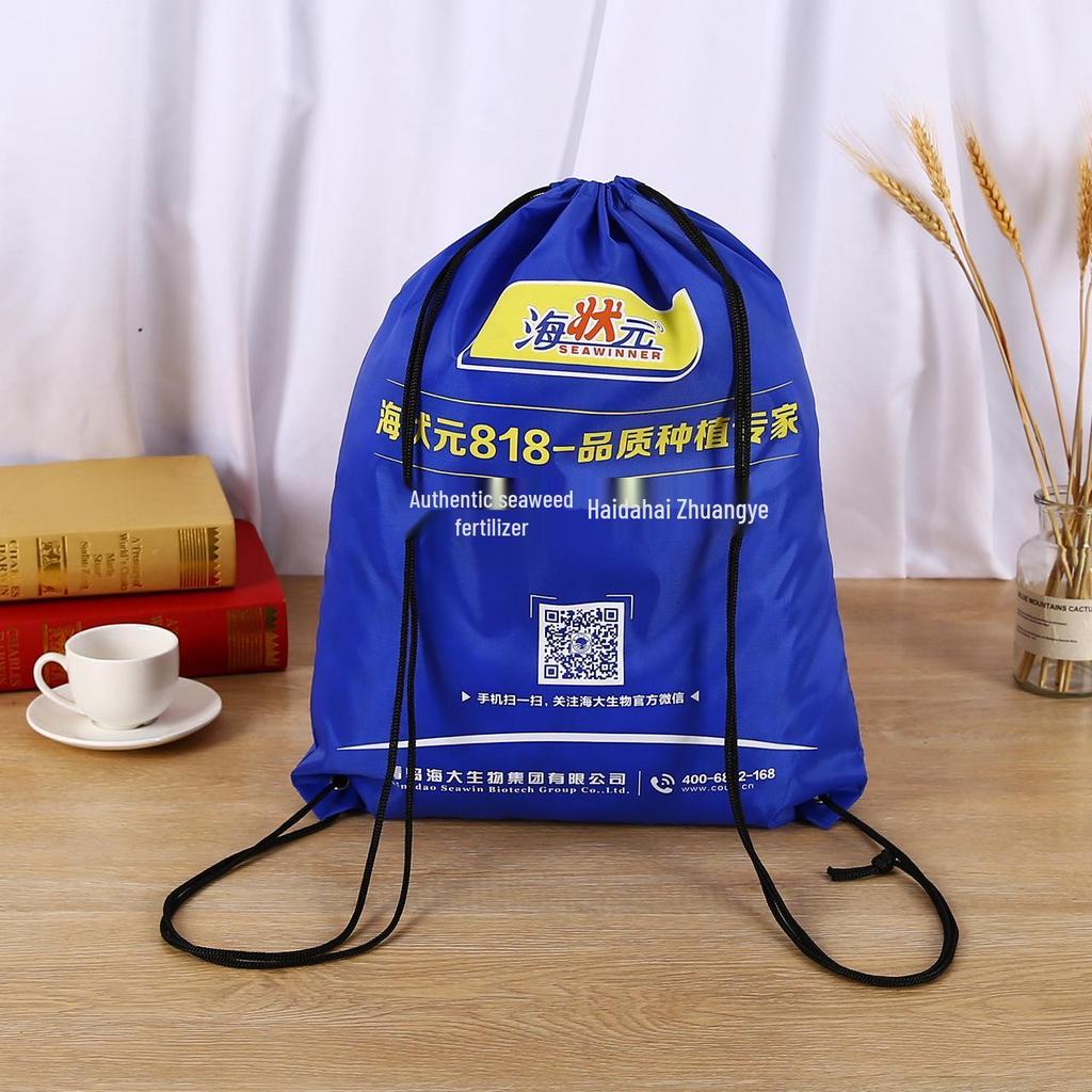 Marathon Event Polyester Drawstring Backpack - Portable and In Stock