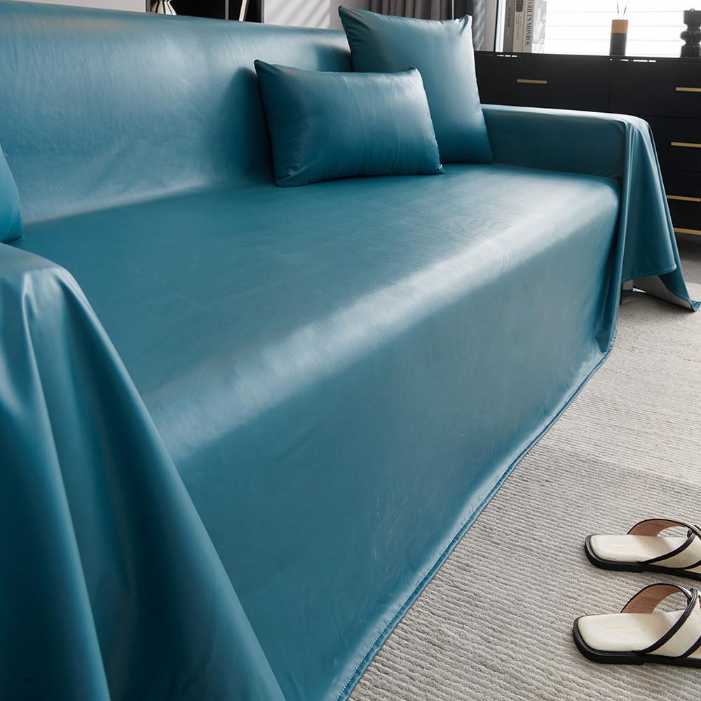1pcs Simple Solid Color Sofa Mat Waterproof Non-slip Couch Cushion Four Season Universal  Protector Towel Case Home Decor