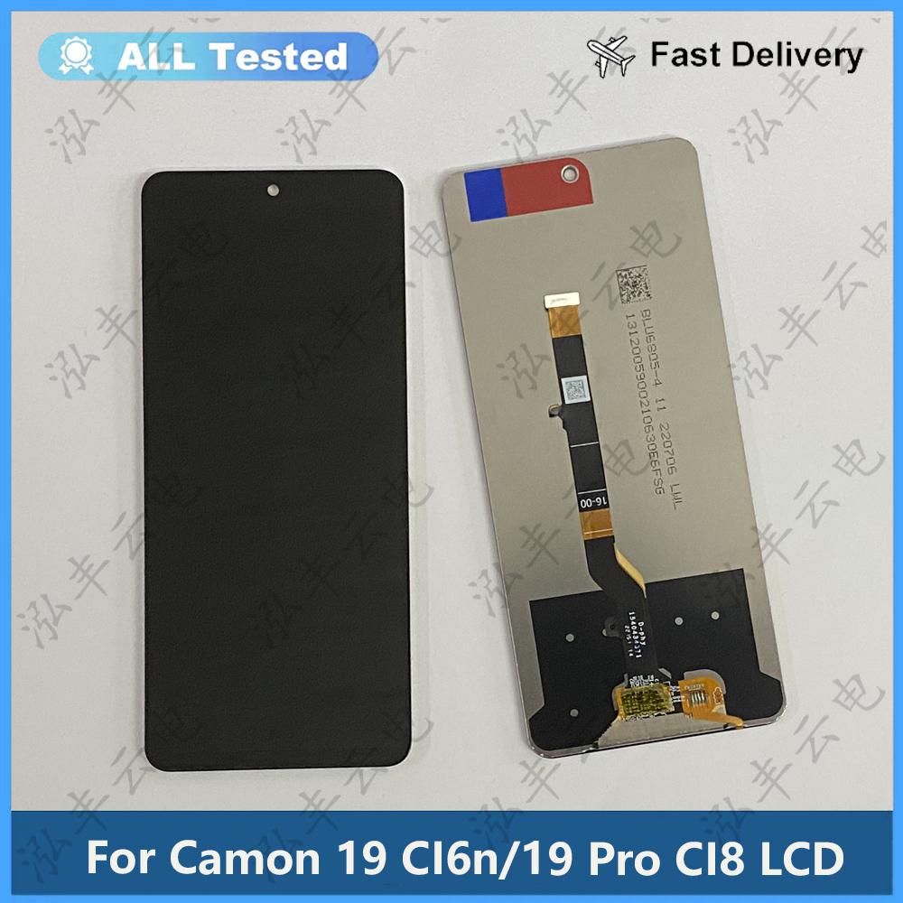 

LCD Screen and Digitizer Full Assembly For Tecno Camon 19 CI6n