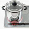 Hrnec na těstoviny Yoshikawa Cook Look II, 22 cm, skleněná poklice s jádrem, nerezová ocel, kompatibilní s ohněm, vyrobeno v Japonsku, SJ2187, 6,5 l, obouruční, plynový/IH