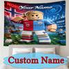 [Custom Name Tapestry]Haaland Tapestry Wall Hanging Tapestry for Living Room Bedroom Decor