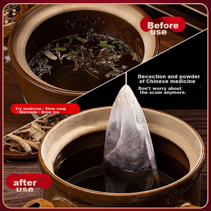 Tea Bag, Seasoning Packet, Filter Bag, Soup Cooking Bag, Drawstring Non-Woven Fabric Bag, Braising Spice Bag, Disposable Decoction Bag