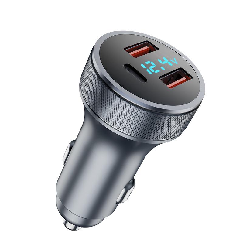 

Автомобильное зарядное устройство высокой мощности с несколькими портами - Быстрая зарядка PD36W и QC3.0, Цифровой дисплей, Один-три порта.