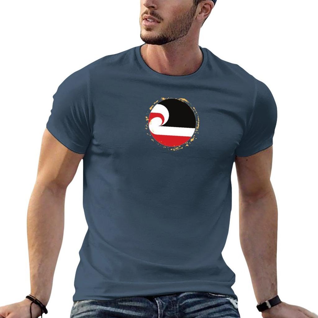 Tino Rangatiratanga Flag T-Shirt T Shirt Man Plain Man T Shirts for Men Casual Cotton Tshirt 100% T-Shirt