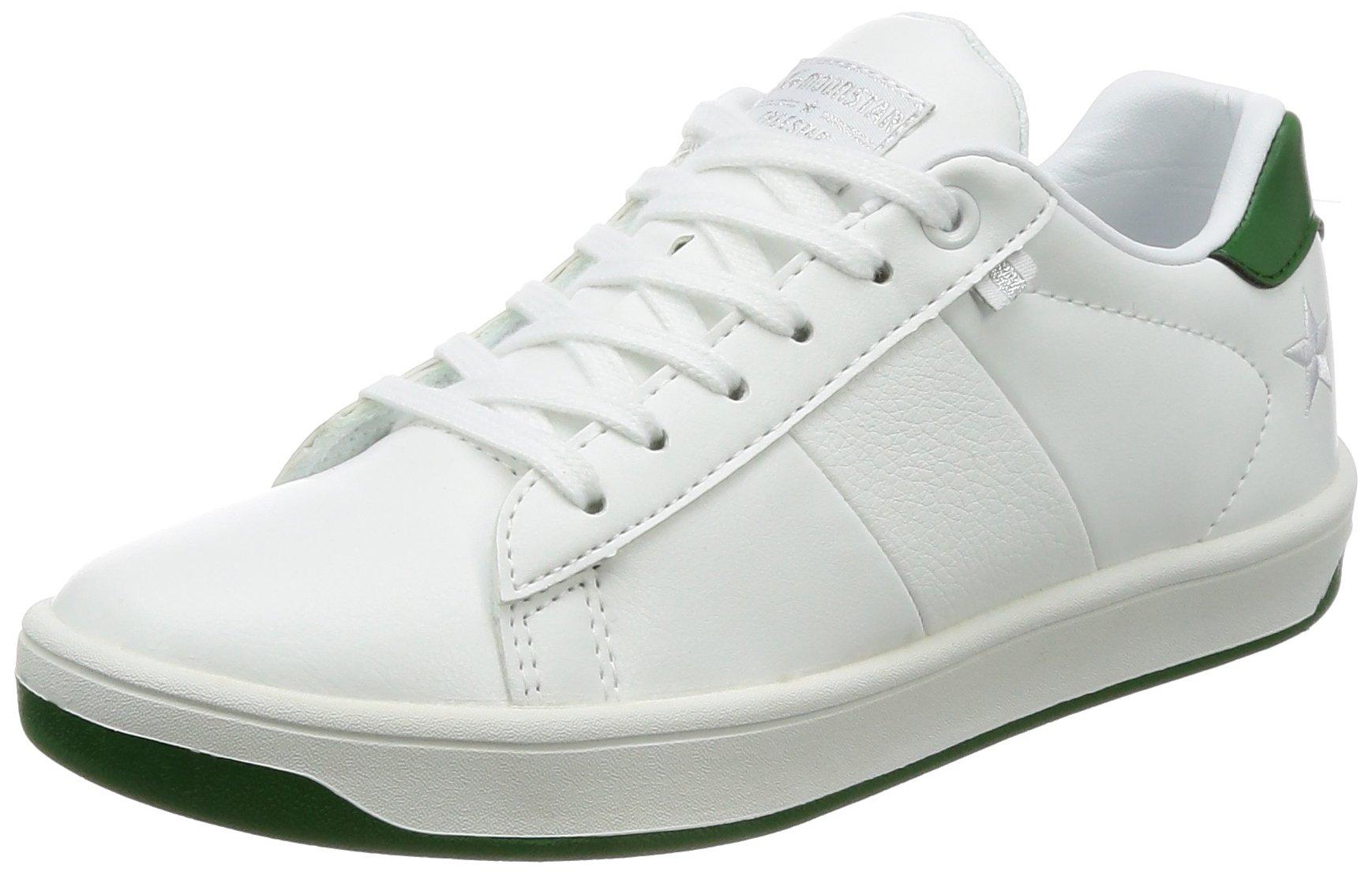 

Moonstar FS001 Lightweight Sizes Size 2E Kids Sneakers, 21-25cm, 0.5cm Adjustable, White/Green, 24.5cm,