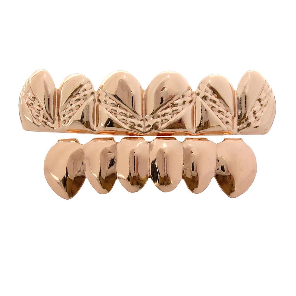 Gold-Plated Hip Hop Grillz - Twill Style