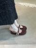 Gentle Evening Breeze Velvet Mary Jane Shoes Women's Doudou Shoes Cotton Shoes 2024 Autumn and Winter Outer Wear Suede Single Shoes Fluffy Shoes