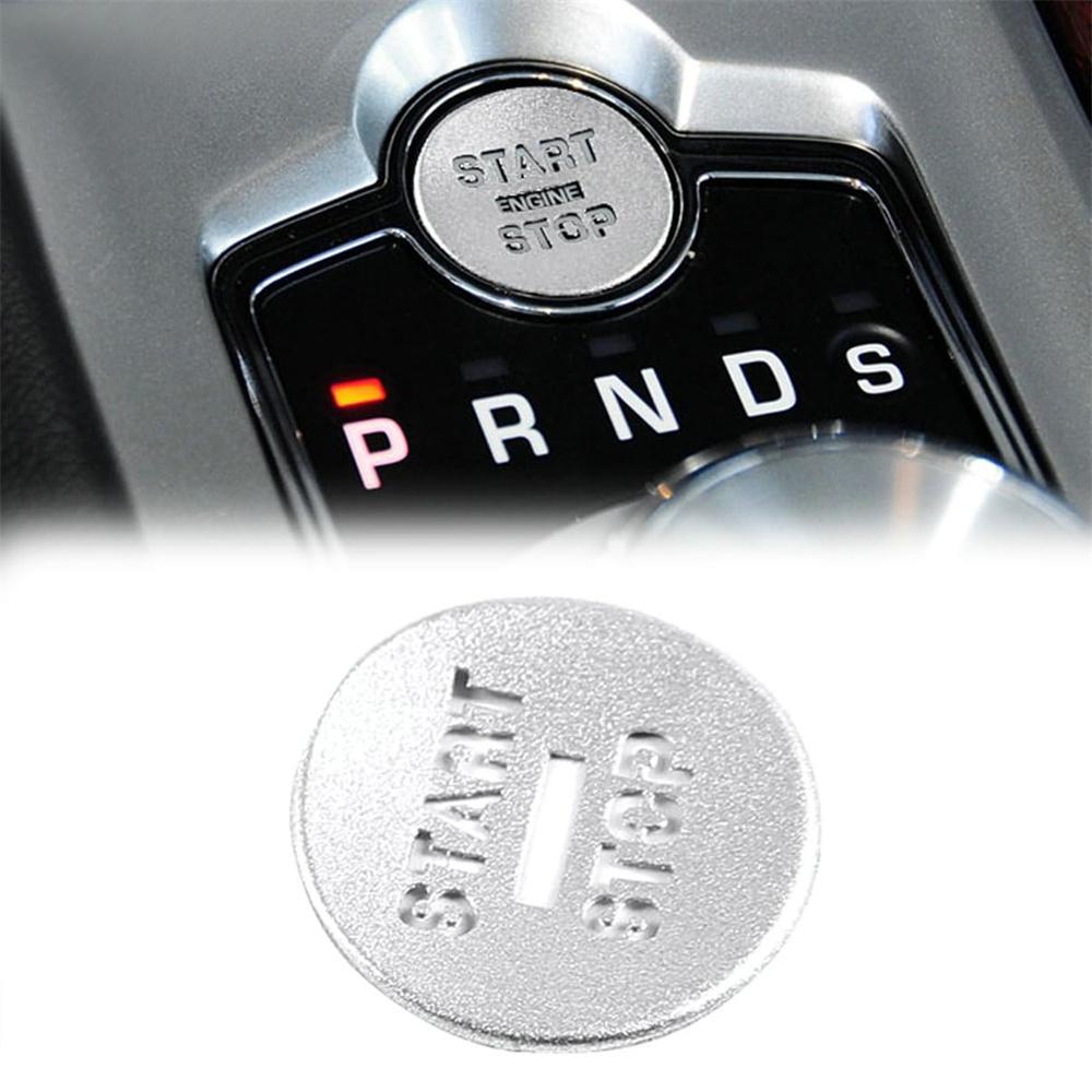 Aluminum Alloy Silver Start Stop Button Cover Kit For Jaguar Xf 2008-2015
