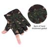 Non-Slip Shock-Absorbent Palm Grip Wicking Lightweight Nylon Compression Gloves
