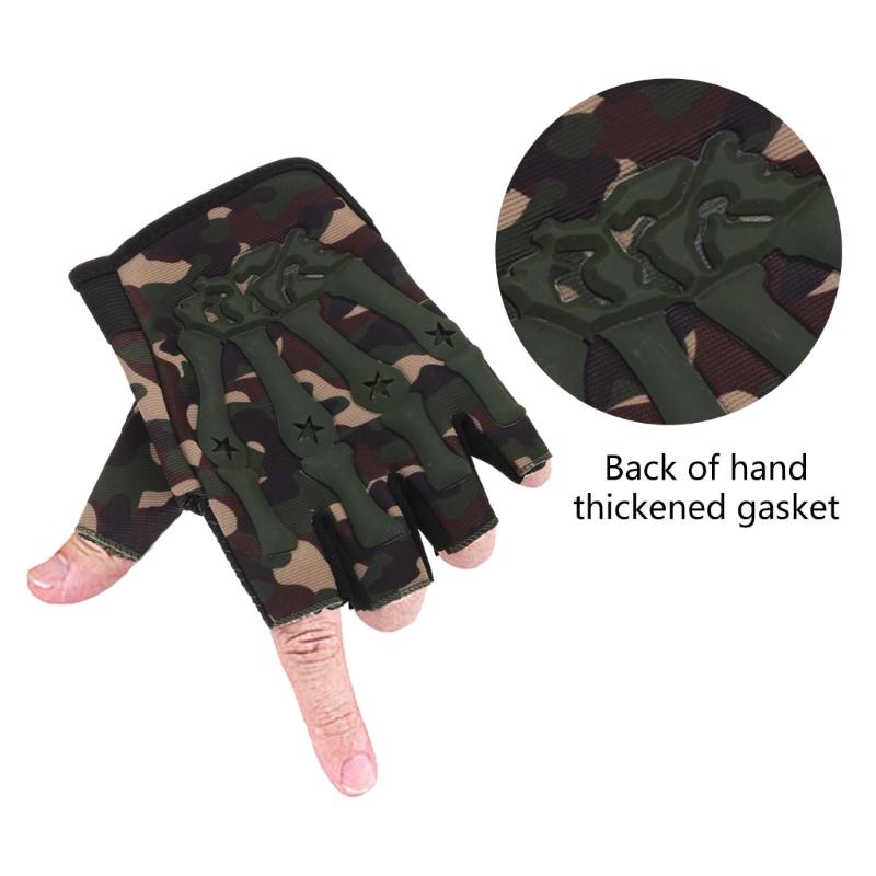 Non-Slip Shock-Absorbent Palm Grip Wicking Lightweight Nylon Compression Gloves