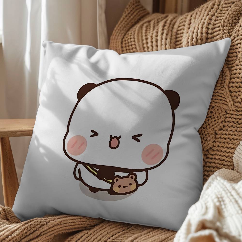 Panda Bubu Brown bear Dudu pillow cover living room sofa cushion cover bedroom room bed pillow cover home decoration