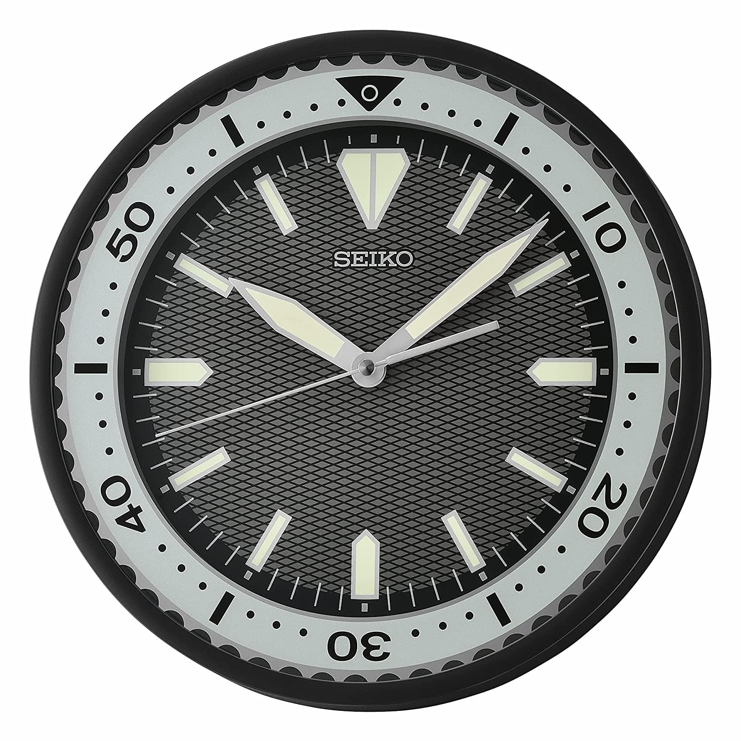 

Seiko Heritage Design Wristwatch Face Wall Silver 12 Clock,