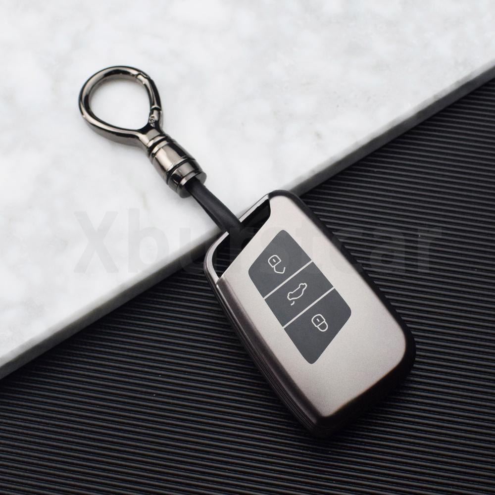 3 Buttons TPU Shell Fob Holder For VW Volkseagen Passat B8 Magotan For Skoda Superb A7 Kodiaq Seat Car Remote Key Case Cover