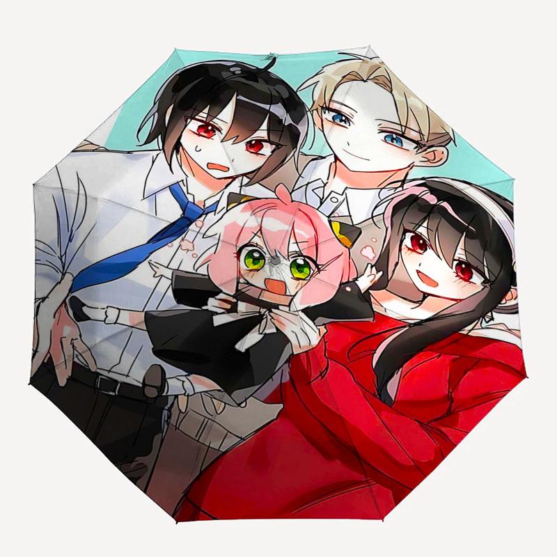 1pc Anime Characters Umbrella, Automatic Opening, Foldable Design, Iron Frame, Outdoor Use, Festival Gift, Suitable for Fans, Travel, Daily Use, Great