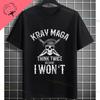 T-shirt Graphique Drôle Eat Sleep Krav Maga Repeat 100% Coton Manches Courtes T-shirt Décontracté Pour Entraînement Arts Martiaux Tenue de Sport