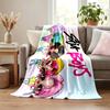 Kpop Demon Hunters Blanket Flannel Blanket Soft Cozy Plush Throw for Sofa Bed Lightweight Home Decor