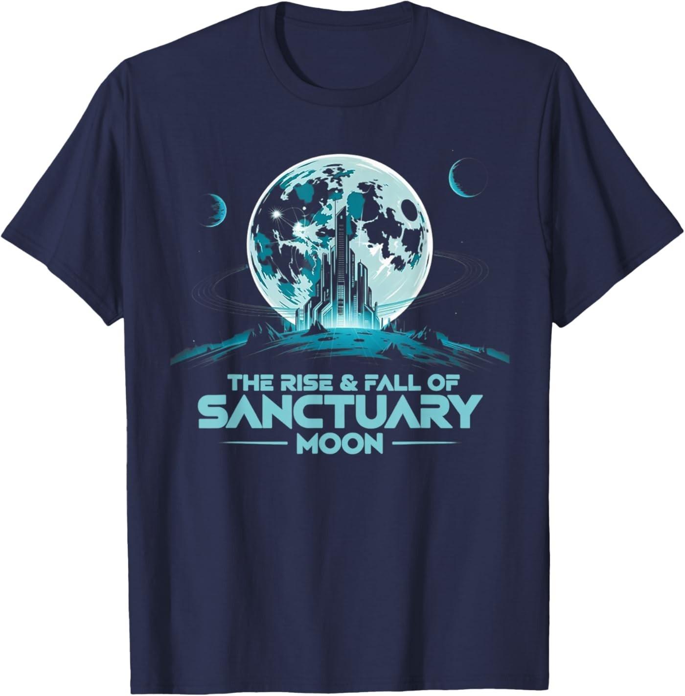 Retro Quote The Rise And Fall Of Sanctuary Moon Classic T-Shirt S разноцветный