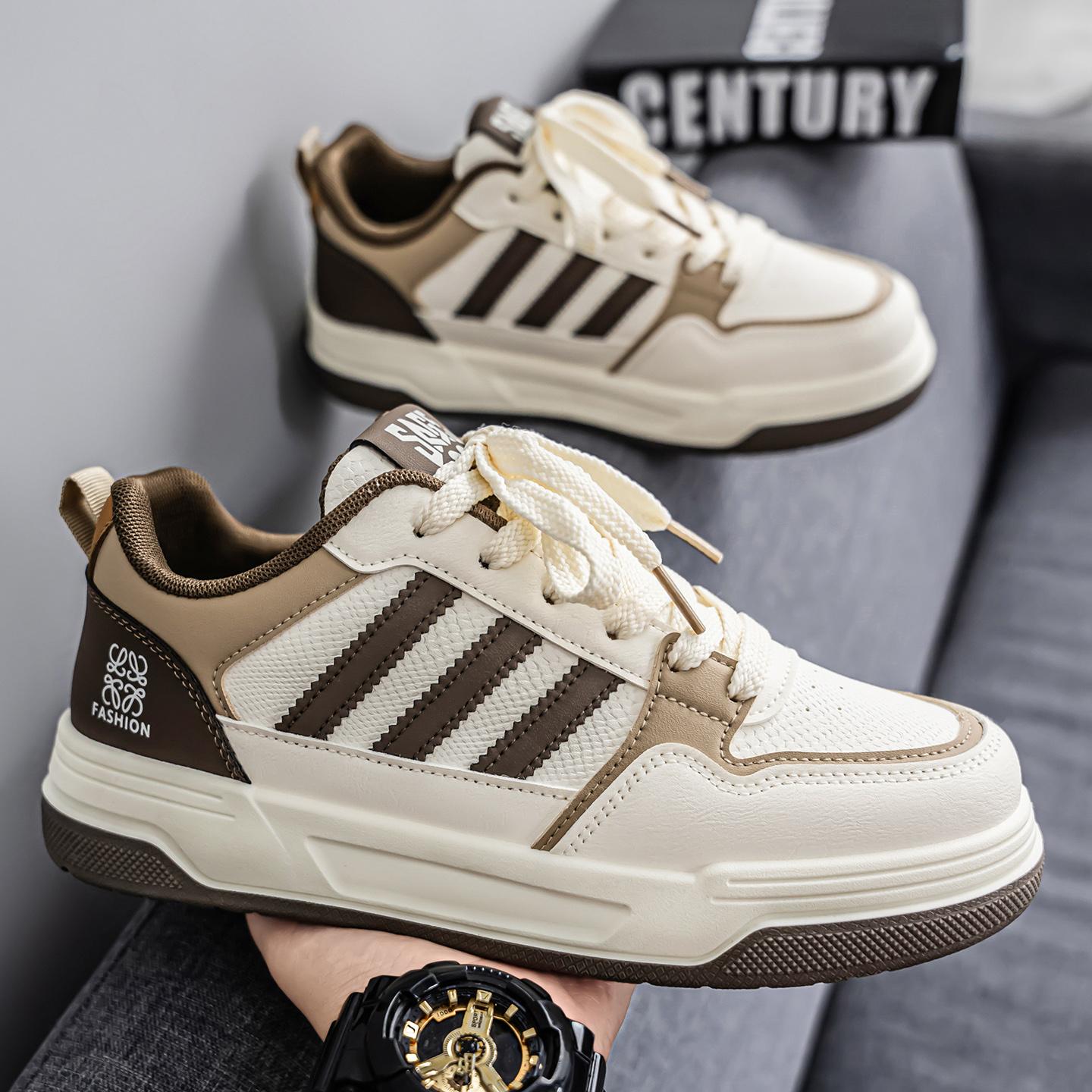 

Men s Shoes - 2025 Autumn New Style - Men s Street Leather Panel Shoes - Retro Waterproof and Anti-slip Casual Shoes 44