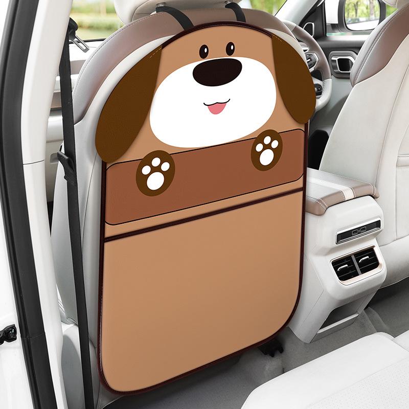 Universal Cartoon Car Seat Back Protective Kick Mat for Kids