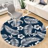 1pc Tropical Leaves Pattern Chair Carpet for Office Non Slip, Lightweight, Machine Washable Rug for Office Holiday Decor
