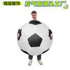 Inflatable Soccer Ball Costume Halloween Party Adult Kids Cosplay Football Theme Outfit