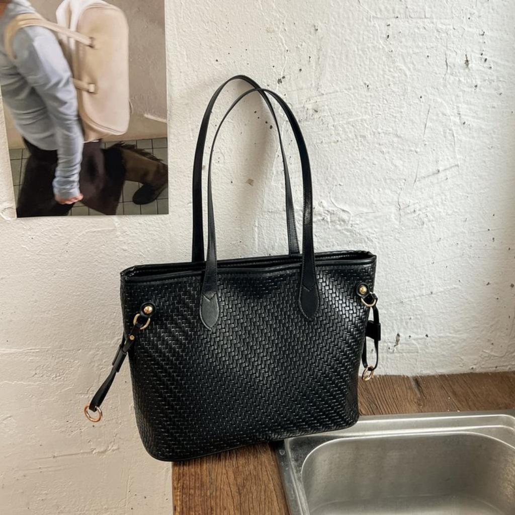 Tote Bag Unisex PU Large Capacity Office Daily