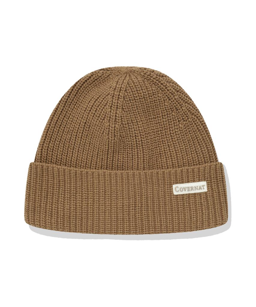 COVERNAT Wappen Point Middle Beanie Beige