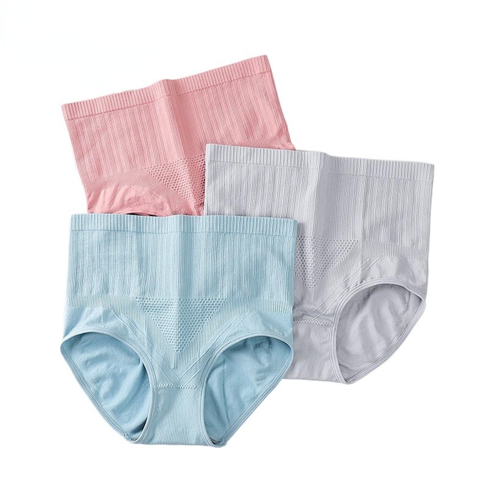 

3 Pack Women s Shapewear Shorts High Waist Tummy Control Seamless Body Shaper Butt Lifter Breathable Fabric Pink Gray Blue S