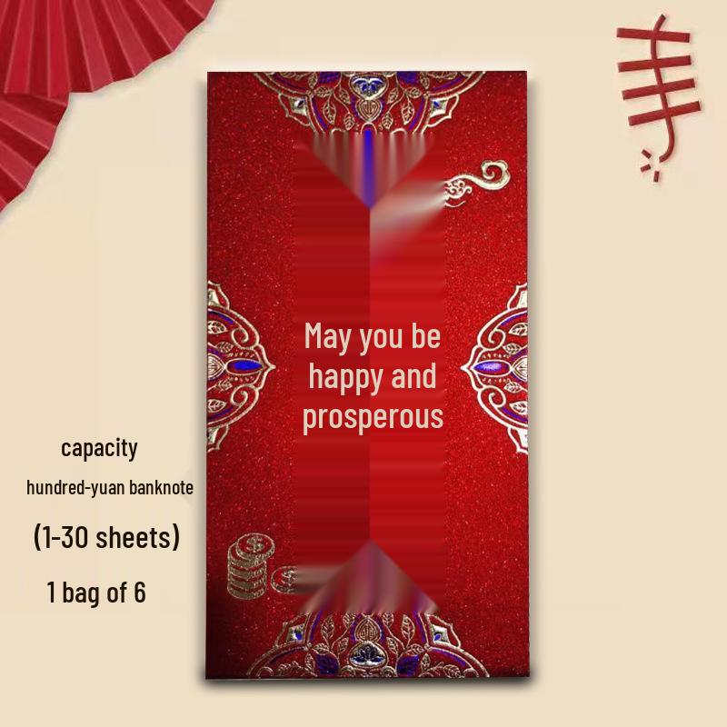 Lyckliga Rödkuvert för Nyår och Bröllop - Blandade Storlekar