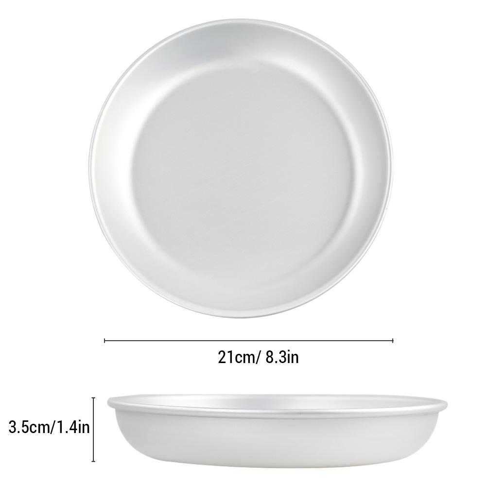 Aluminum Alloy Plate Food Serving Dish Snack Dish Dessert Tray Camping Storage Dish