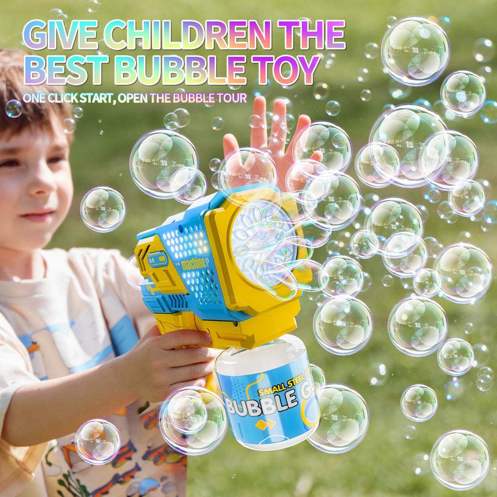 New Space Electric Automatic Bubble Machine Bubble Gun Summer Beach Bathing Outdoor Games Children Fantasy Kids Bubble Toy