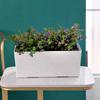 Plant Flower Pot with Water Level Indicator Garden Balcony Bonsai Planting Pot Flower Decorations Rectangular Desktop Planter
