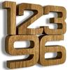 Wooden Oak Wall Clock EKO 75cm