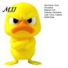 Exquisite Crafts for Colleagues 3D Printed Yellow Duck Figurine, Funny Statue with Vivid Expressions, Healing Desk Companion Cute Miniature