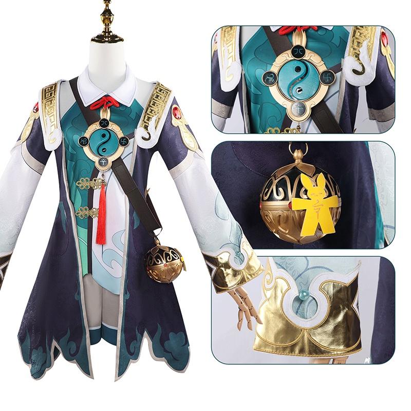 Rail Star Honkai Huohuo Cosplay Costume Clothes Props Woman Dress Party Outfit