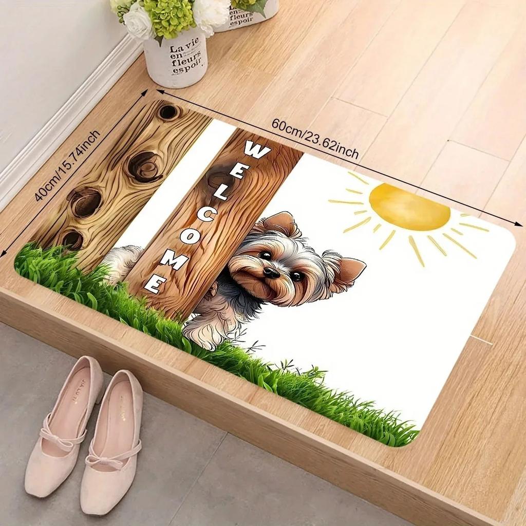 1PC Cute Cats Pattern Door Mats Kitchen Rugs Non-Slip Pop Design Living Room Rugs Bath Mat Carpet for Home Sink Laundry Decor
