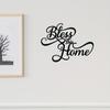 Metal Wall Art Home Blessing Sign, Entryway Living Room Decor, Halloween Christmas New Year Gift