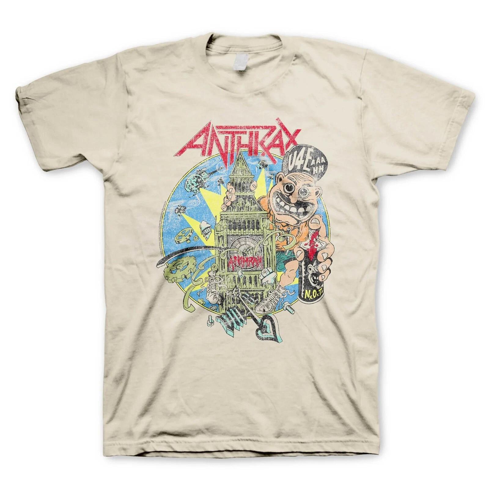 ANTHRAX cd lgo LONDON NOT MAN Official SHIRT MED New spreading living state time XL