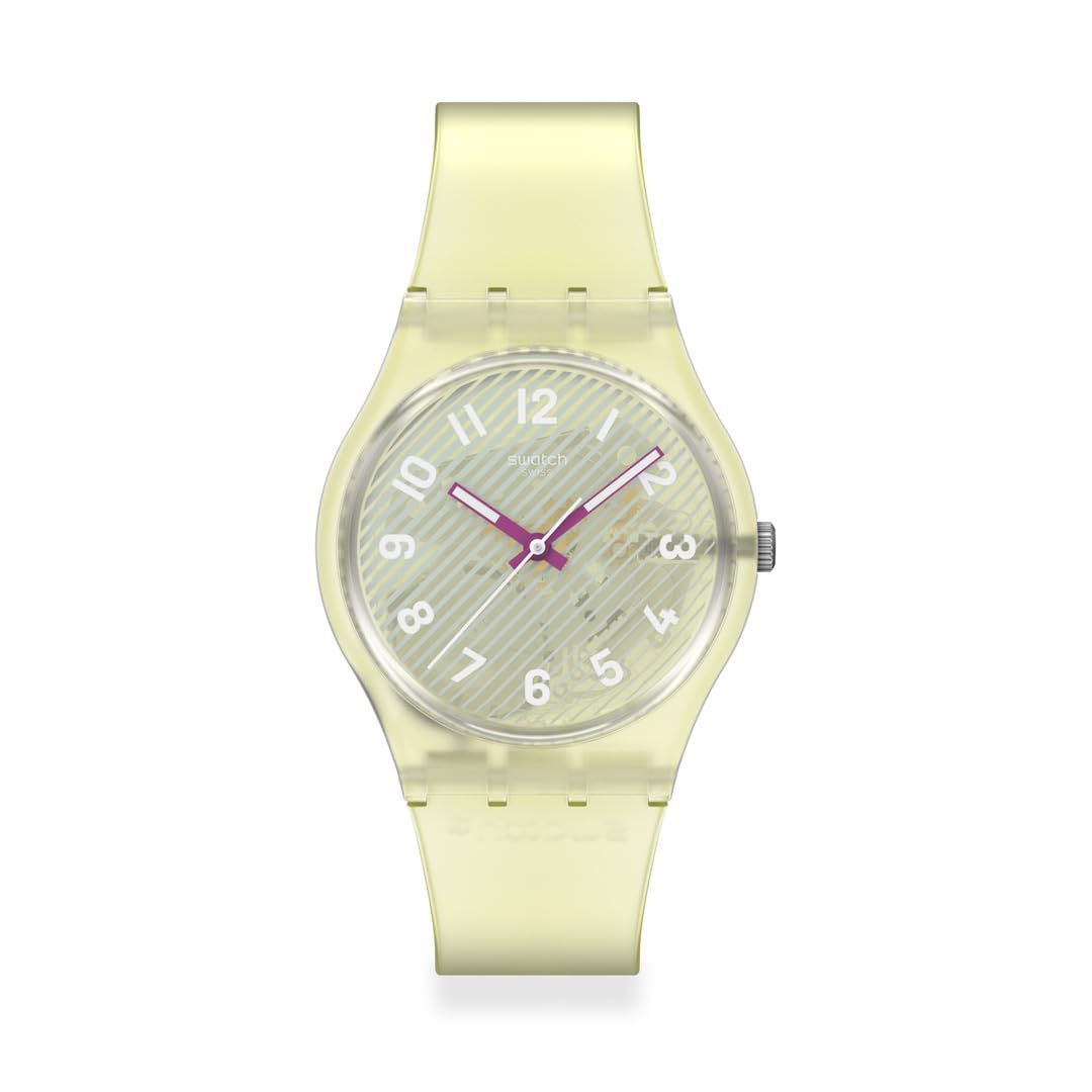 Swatch GENT BIOSOURCED WAVELENGTHS OF SAND Yellow Wristwatch, SO28J102, Unisex,