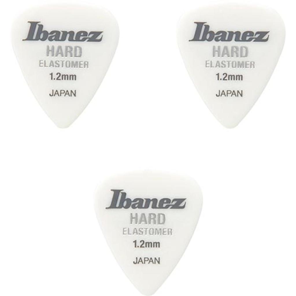Ibanez picks made with new elastomer Jazz BEL18HD12 new-feeling material, 3-pack, shape, HARD, 1.2mm,
