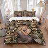 3Pcs Golden Hair Dream Bedding Sets For All Sizes New 3D Printed Bed Cover Comforter Duvet Cover Pillowcase Bedroom Decoration