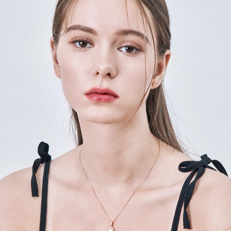 ELLE Jewelry 14K Snowflake Flower Necklace EL14NN020