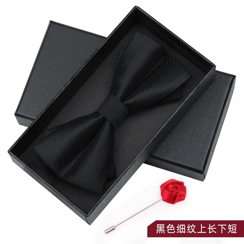 Bow Tie Men'S Wedding Groom Best Man Red Suit Shirt British Brothers Korean Bow Women'S Gift Box