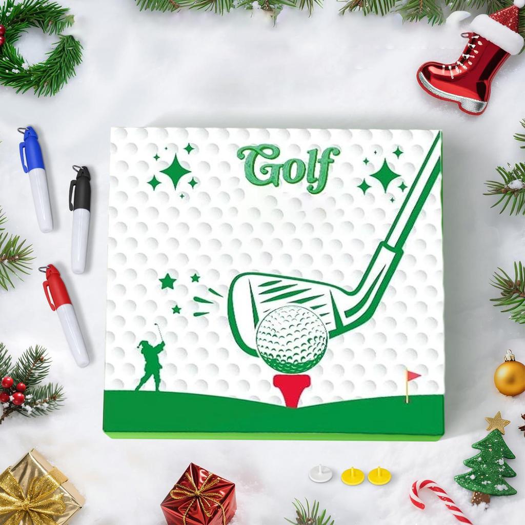 Weihnachts-Countdown-Kalender 24 Tage Golfzubehör Golfsport Adventskalender für Anfänger Enthusiasten Vater Sohn Freund