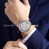 Reloj de Pulsera Automático Impermeable Luminoso de Círculo Arcoíris para Hombre Durenwei