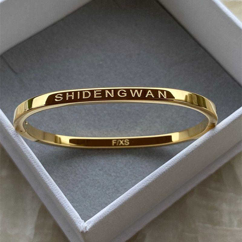 

Оригинальные товары Минималистичный изысканный браслет из 18-каратного розового золота Парный Модный браслет для мужчин и женщин Украшение Подарок на 520 4mm Gold S size suitable weight 53.00 kg-62.50 kg