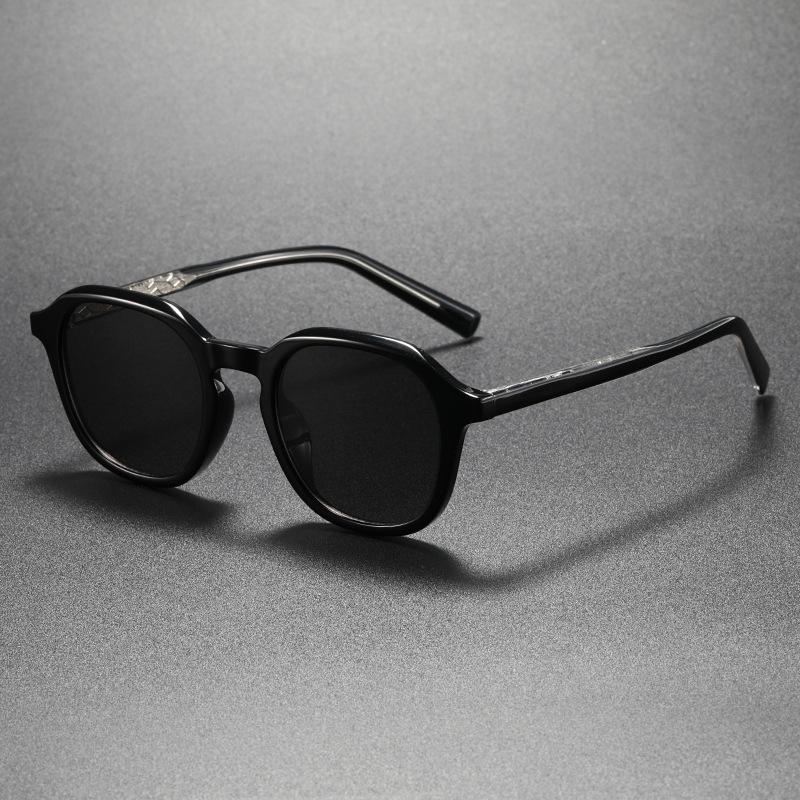 Retro Round TR90 Outdoor Sunglasses Men Women Classic Leopard Frame Sun Glasses Fashion Black Driving Male Female Goggles UV400