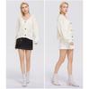 2025 Women's Solid Color Knit Cardigan - European & American Style Winter Sweater